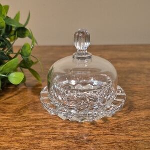 MIKASA Salina Individual Round Domed Lidded Cloche Butter Pat Dish